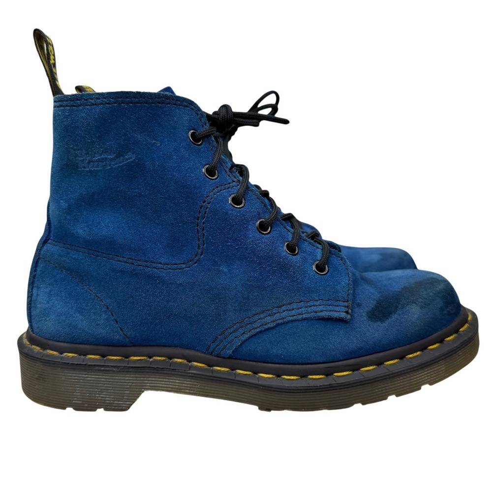 Dr. Martens Pascal Suede 1460 8-Eye Boots Made in England Sz UK 6 Rare Unisex